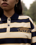 CLASSIC STRIPED POLO-NAVY/ BEIGE-UNISEX