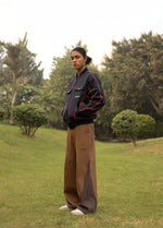 SEGMENTED PANTS IN SAND-UNISEX