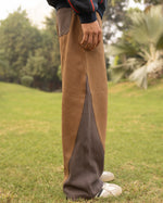 SEGMENTED PANTS IN SAND